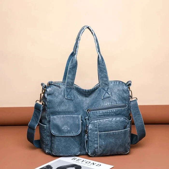 Denim Messenger Bag