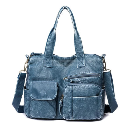 Denim Messenger Bag - Style 2