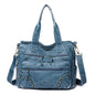 Denim Messenger Bag - Style 3