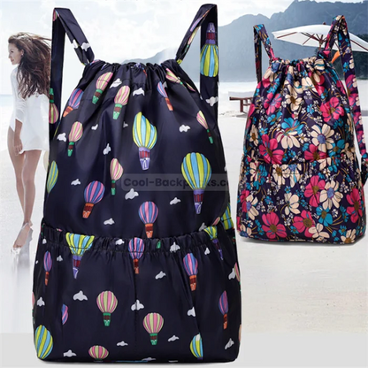 Designer Drawstring Backpack