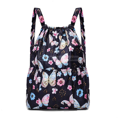 Designer Drawstring Backpack - Butterfly / 30x13x47cm