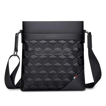 Designer Men Messenger Bag - Black