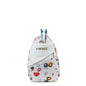 Designer Tennis Backpack - Cartoon White