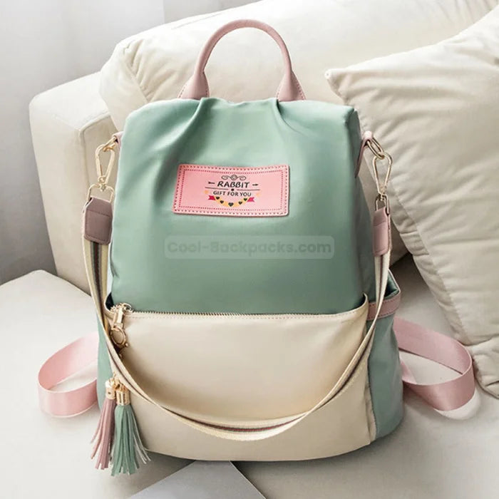 Designer Tote Backpack - green