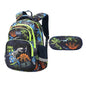 Dinosaur Backpack And Lunch Bag - black 2pcs