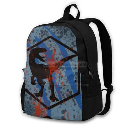 Dinosaur Backpack Velociraptor - Backpack - Black