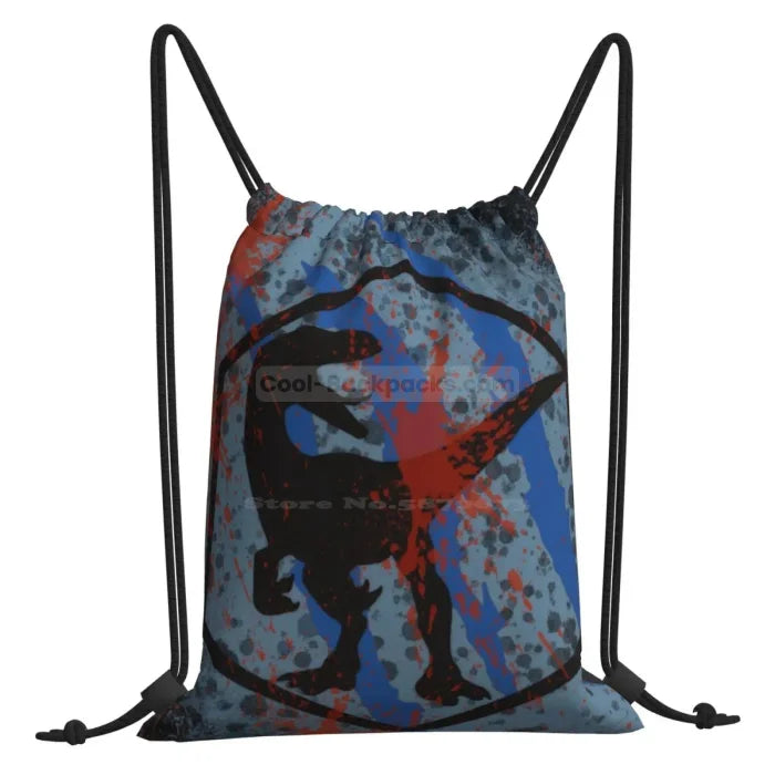 Dinosaur Backpack Velociraptor - Drawstring Bag