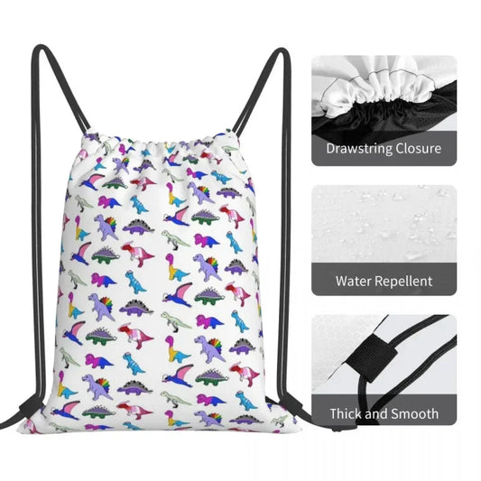 Dinosaur Drawstring Backpack