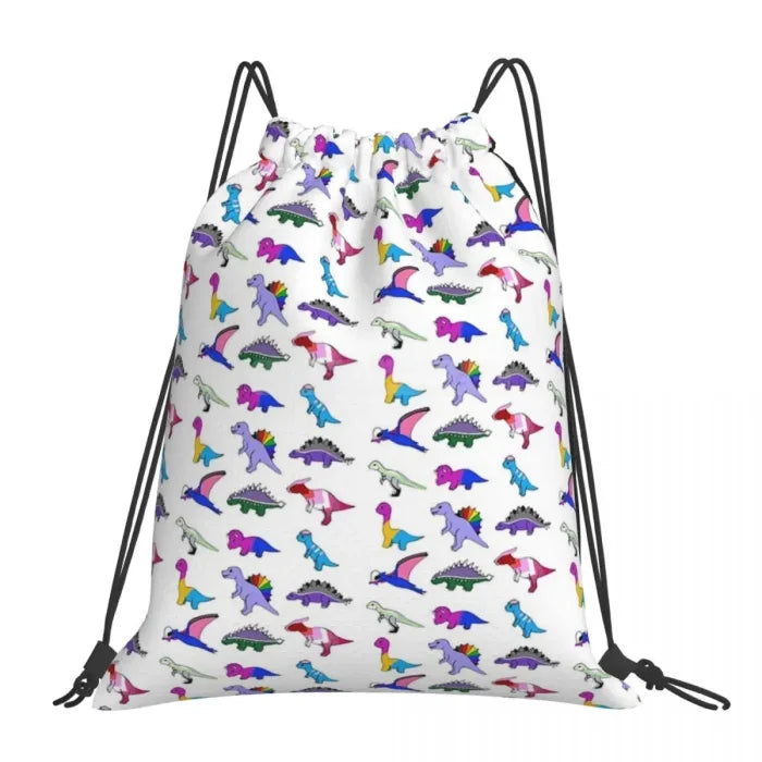 Dinosaur Drawstring Backpack