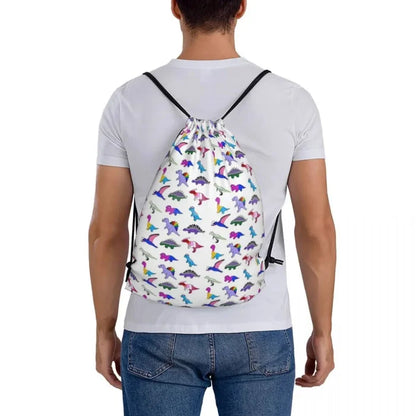 Dinosaur Drawstring Backpack