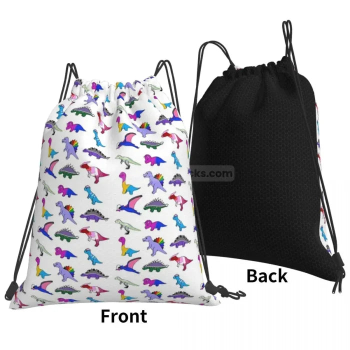 Dinosaur Drawstring Backpack