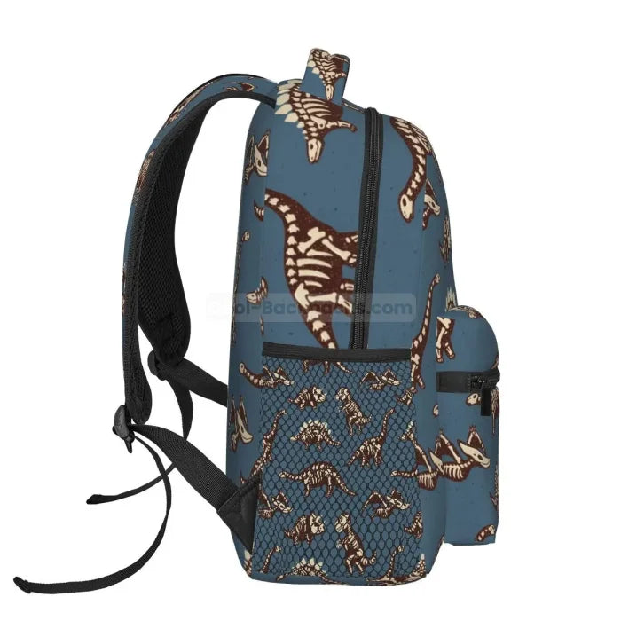 Dinosaur Fossil Backpack - black / 16 Inches