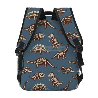 Dinosaur Fossil Backpack - black / 16 Inches