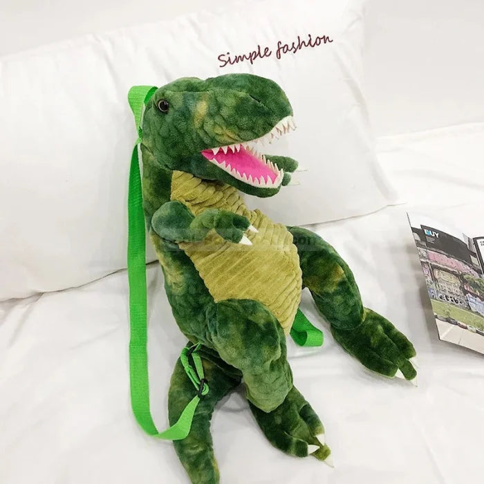 Dinosaur Plush Backpack - Green