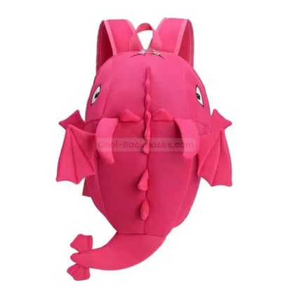 Dinosaur Stuffed Animal Backpack - Rose / 40x30cm