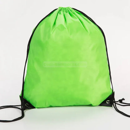 Drawstring Backpack Travel - green