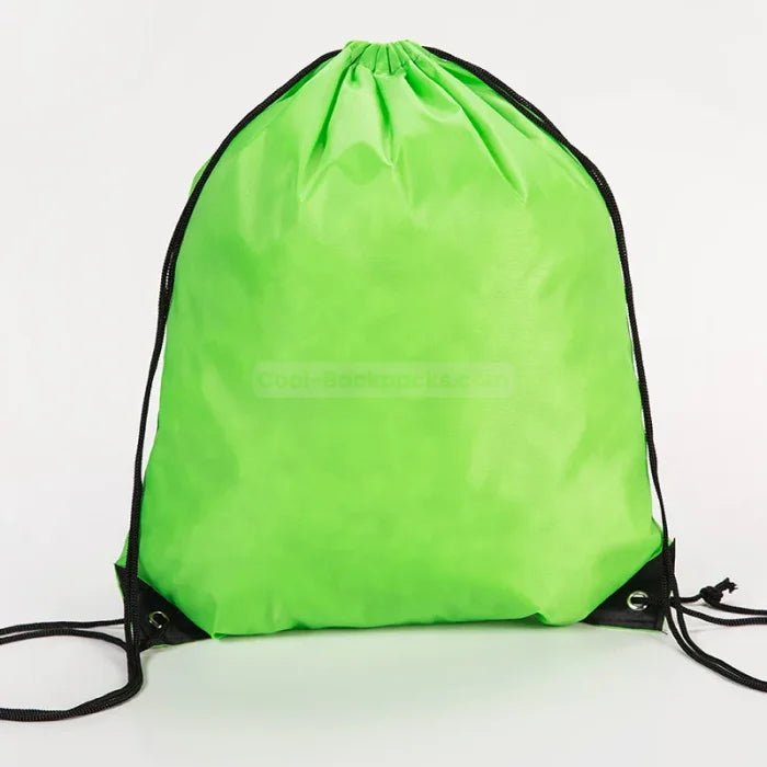 Drawstring Backpack Travel - green