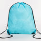 Drawstring Backpack Travel - light blue