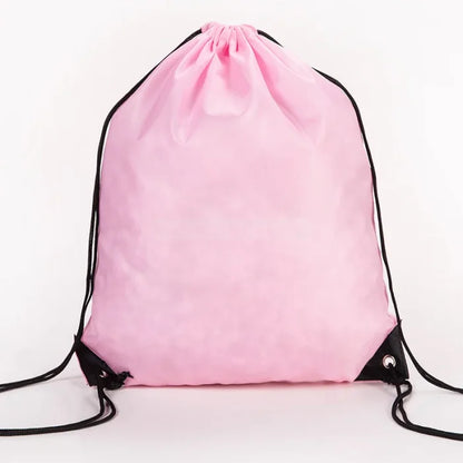 Drawstring Backpack Travel - Pink