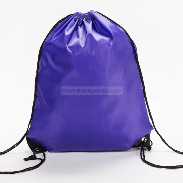 Drawstring Backpack Travel - Purple