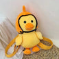 Duck Plush Backpack - Whit hat