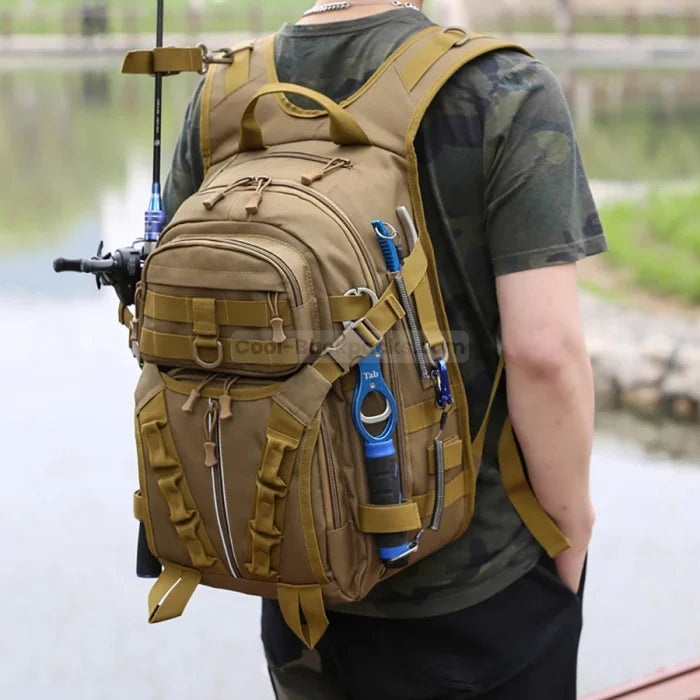 Fishing Backpack with Rod Holders