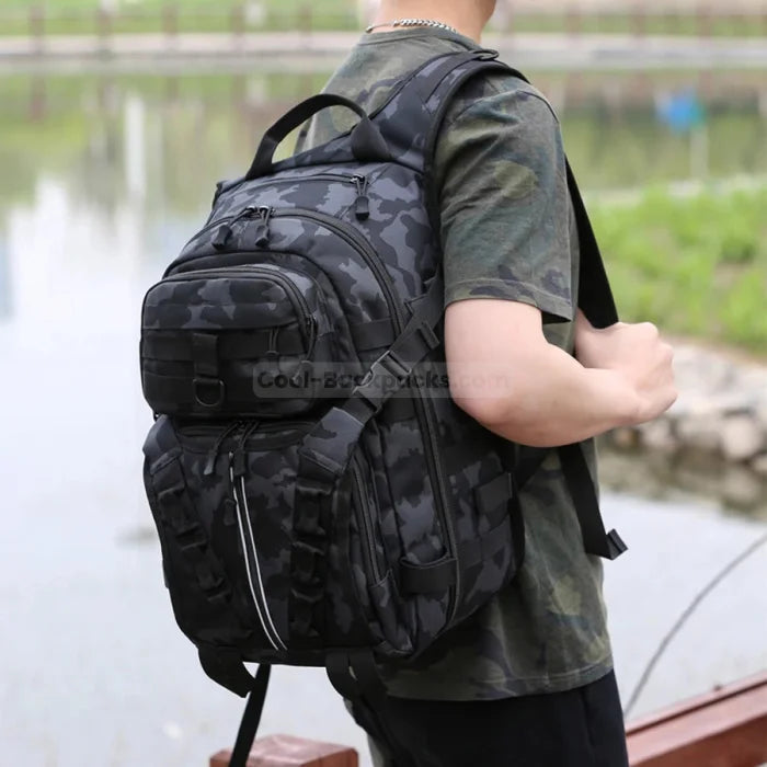 Fishing Backpack with Rod Holders