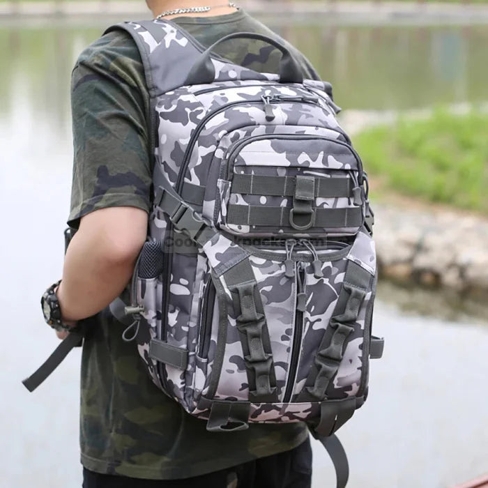 Fishing Backpack with Rod Holders