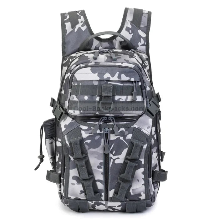 Fishing Backpack with Rod Holders - Digital camo
