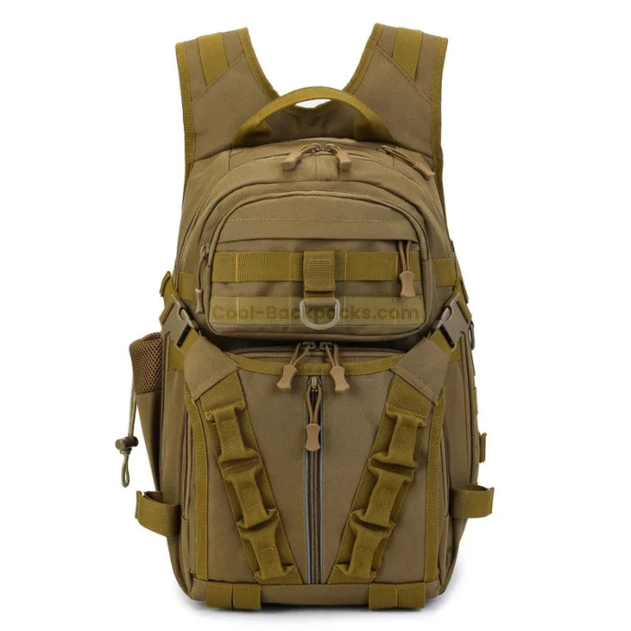 Fishing Backpack with Rod Holders - Khaki