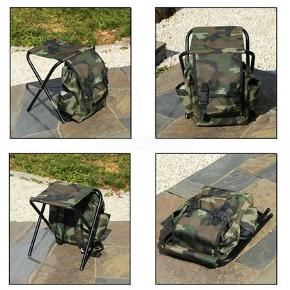 Fishing Chair Backpack - Camouflage