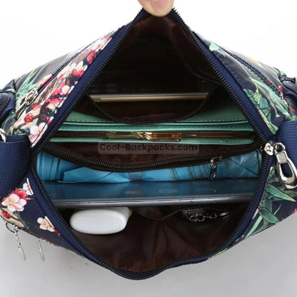 Floral Messenger Bag