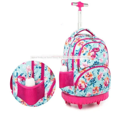 Floral Rolling Backpack