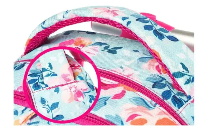 Floral Rolling Backpack