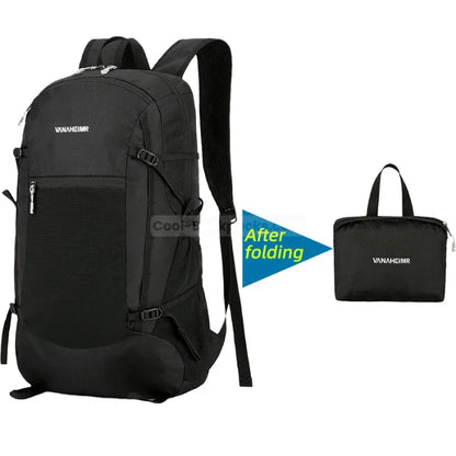 Foldable Hiking Backpack - Black