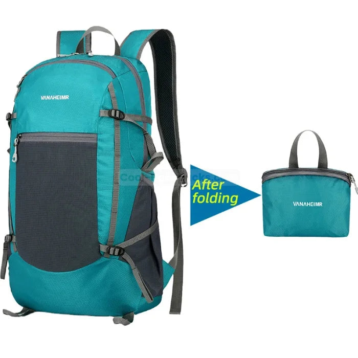 Foldable Hiking Backpack - Turquoise