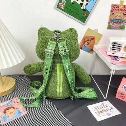 Frog Plush Backpack