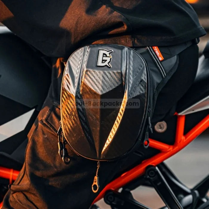 Funny Motorcycle Backpack - Black