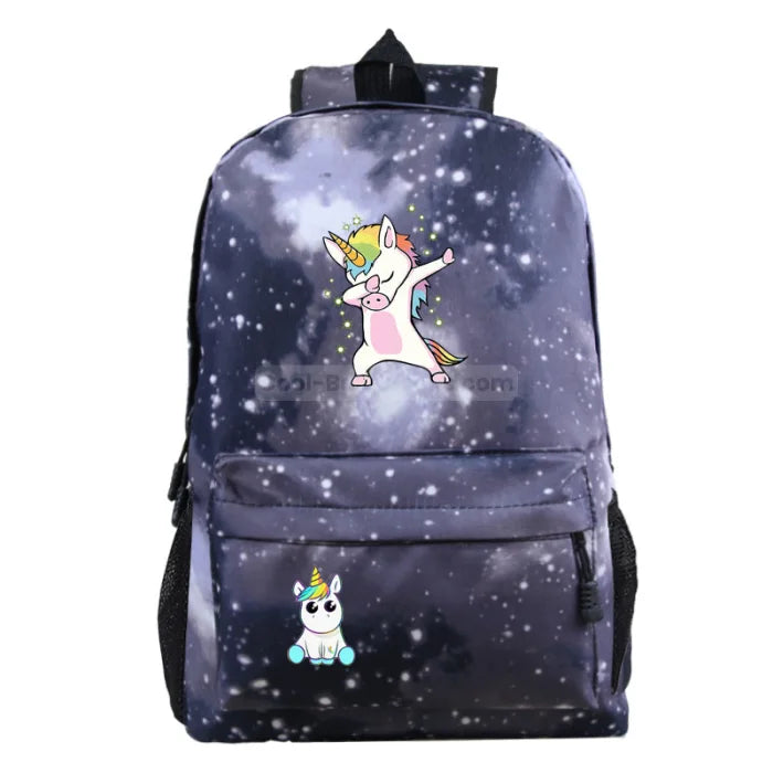 Galaxy Dabbing Unicorn Backpack - 5