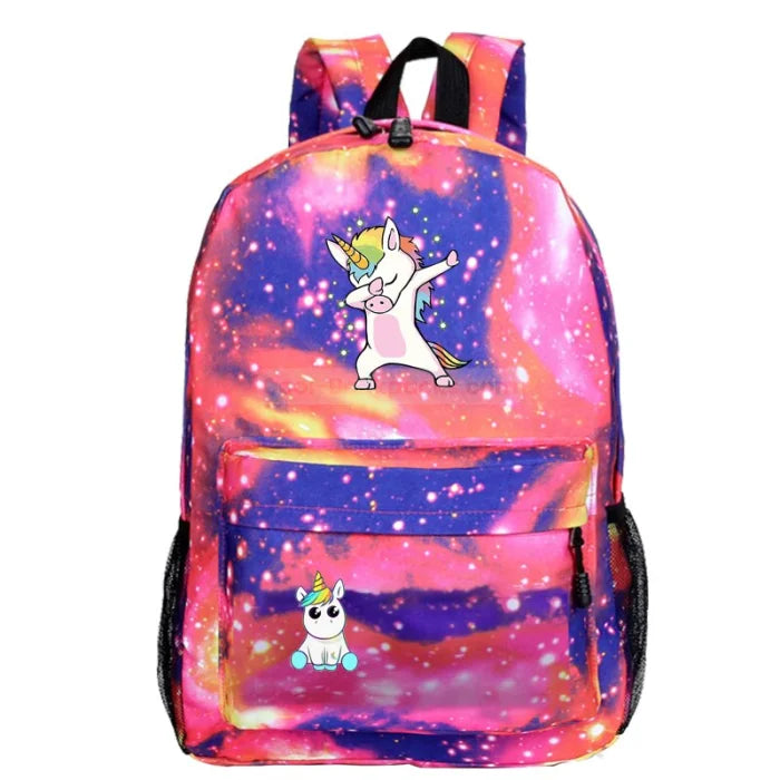 Galaxy Dabbing Unicorn Backpack - 8