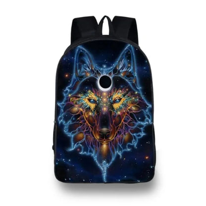 Galaxy Wolf Backpack