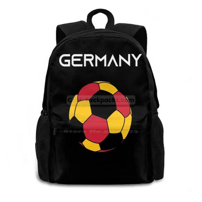 Germany Soccer Backpack - Backpack - Black