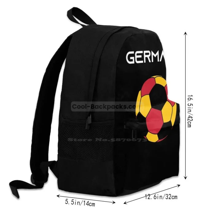 Germany Soccer Backpack - Backpack - Black