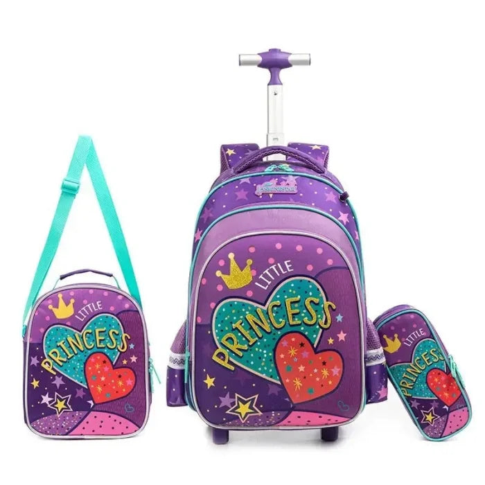 Glitter Rolling Backpack