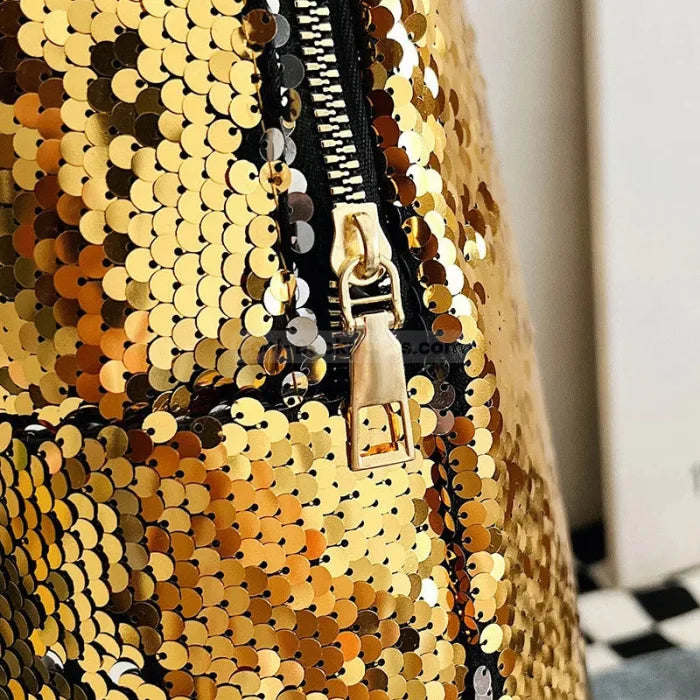 Gold Glitter Backpack