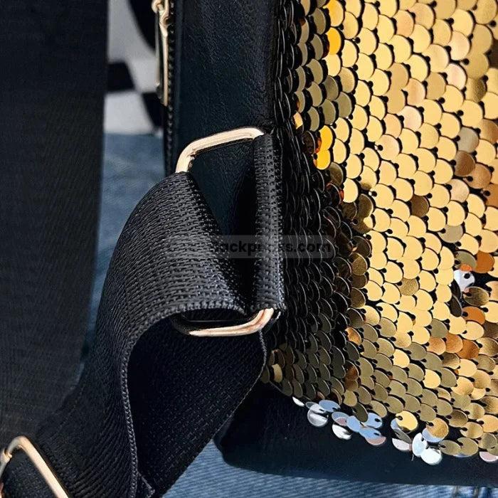 Gold Glitter Backpack