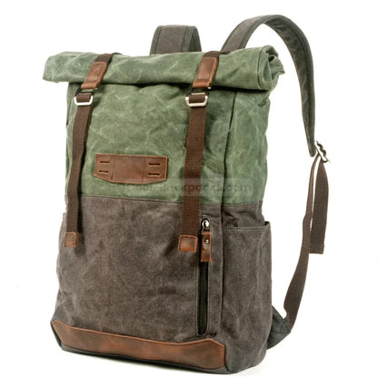 Green Canvas Backpack