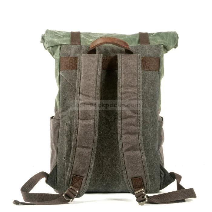 Green Canvas Backpack