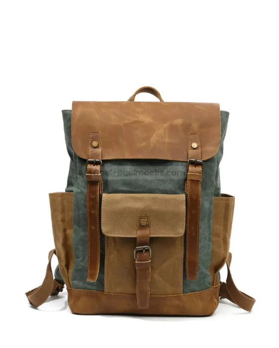 Green Canvas Rucksack