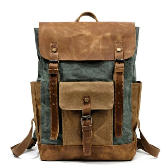 Green Canvas Rucksack